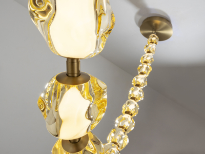 ZARIA II -LAMPARA - BRONCE/AMBAR DIM - Imagen 4