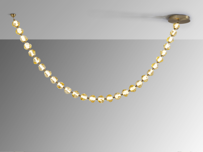 ZARIA II -LAMPARA - BRONCE/AMBAR DIM - Imagen 5