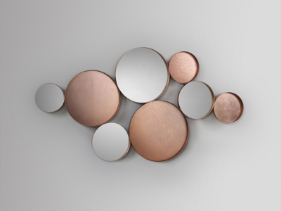 MALMO- ESPEJO ORO ROSA - Imagen 4