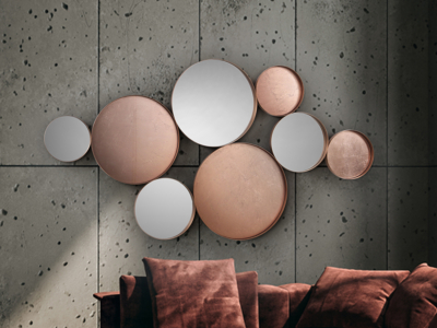 MALMO- ESPEJO ORO ROSA