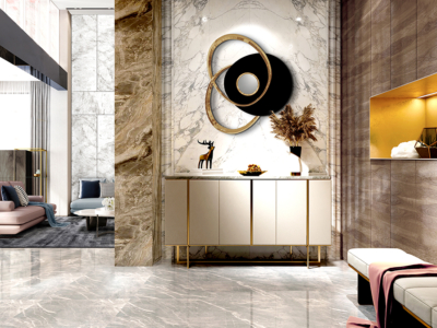 TRIO-ESCULTURA PARED-NEGRO/ORO ROSA - Imagen 2