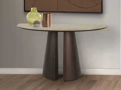 SAMARA- CONSOLA -TRAVERTINO/MARRON