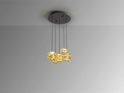 ZARIA-LAMP -NEGRO/BRONCE/AMBAR  DIM - Imagen 4