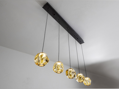 ZARIA- LAMP - NEGRO/BRONCE/AMBAR DIM - Imagen 3