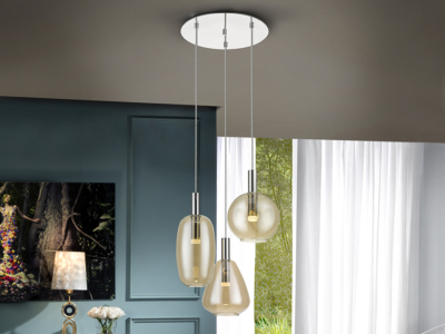 -NARA- LAMPARA  CROMO