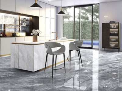 GIRO- TABURETE GRIS CLARO-NEGRO - Imagen 2