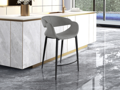 GIRO- TABURETE GRIS CLARO-NEGRO