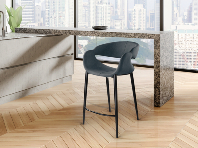 GIRO- TABURETE AZUL OSCURO-NEGRO