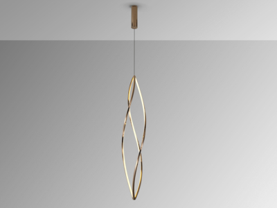 ADELE- LAMPARA GRANDE ORO ROSA - Imagen 4