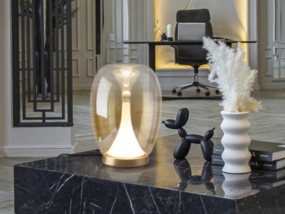 SUSPIRO- SOBREMESA DORADO/AMBAR