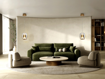 SUSPIRO- LAMPARA DORADO/AMBAR - Imagen 2