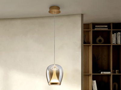 SUSPIRO- LAMPARA DORADO/AMBAR