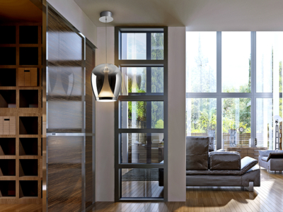 SUSPIRO- LAMPARA CROMO/SMOKY - Imagen 2