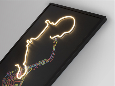 SAXOFON-CUADRO LUZ LED - Imagen 3