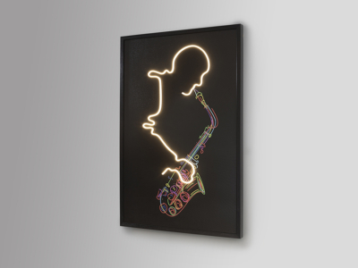 SAXOFON-CUADRO LUZ LED - Imagen 4