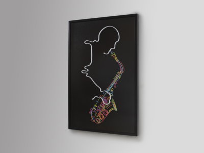 SAXOFON-CUADRO LUZ LED - Imagen 5