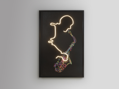 SAXOFON-CUADRO LUZ LED - Imagen 6