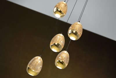 ROCIO- LAMPARA  NEGRO-ORO - Imagen 2