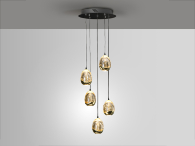 ROCIO- LAMPARA  NEGRO-ORO - Imagen 3