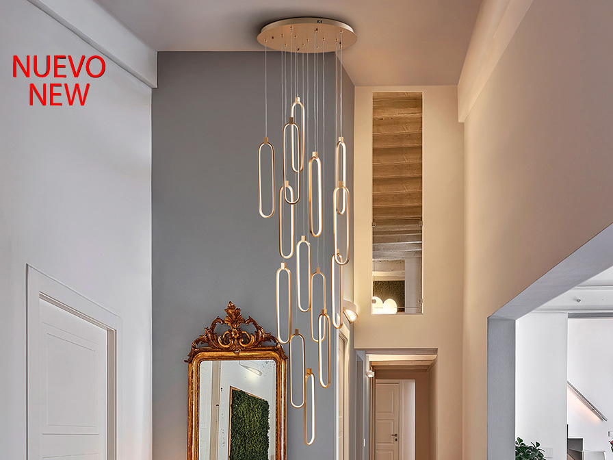 787433GD COLETTE-LAMPARA ORO ROSA DIM - Imagen 1