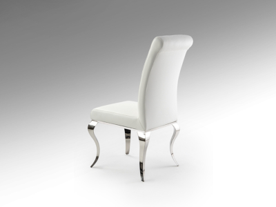 SILLA ·BARROQUE· ACERO BLANCA - Imagen 3