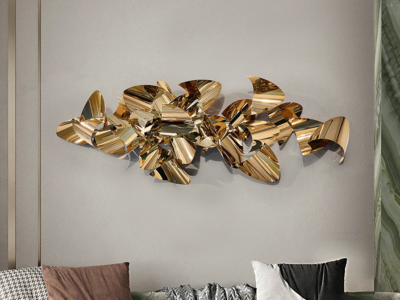 CAMILE -ESCULTURA PARED- ORO ROSA