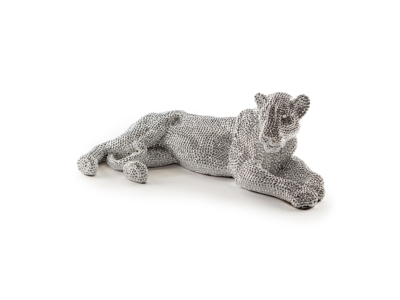 FIGURA PEQUEÑA ·LEONA· PLATA - Imagen 3