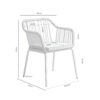 SILLA DE EXTERIOR PENNY BEIGE - Imagen 6