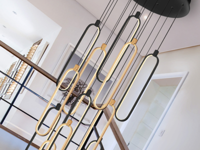 COLETTE-LAMP  NEGRO-ORO ROSA DIM - Imagen 3