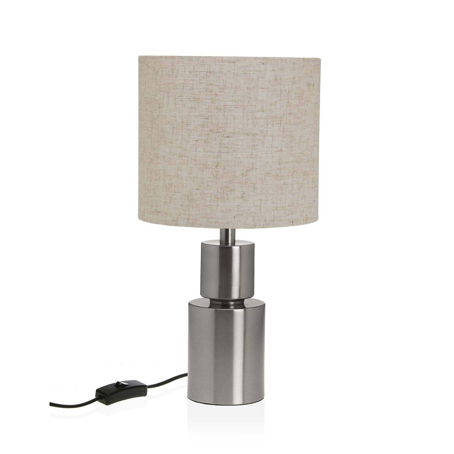 10700124 LAMPARA DE MESA NOGIN PLATEADO - Imagen 1