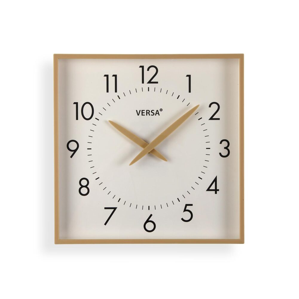 RELOJ DE PARED CUADRADO CLARO - Imagen 1