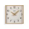 RELOJ DE PARED CUADRADO CLARO