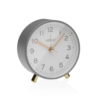 RELOJ DESPERTADOR DE MESA METAL GRIS