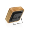 RELOJ DESPERTADOR DE MESA BAMBÚ CUADRADO NEGRO - Imagen 2