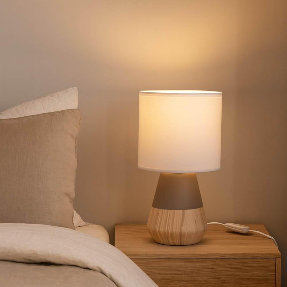 LAMPARA DE MESA VARAN MARRON - Imagen 2