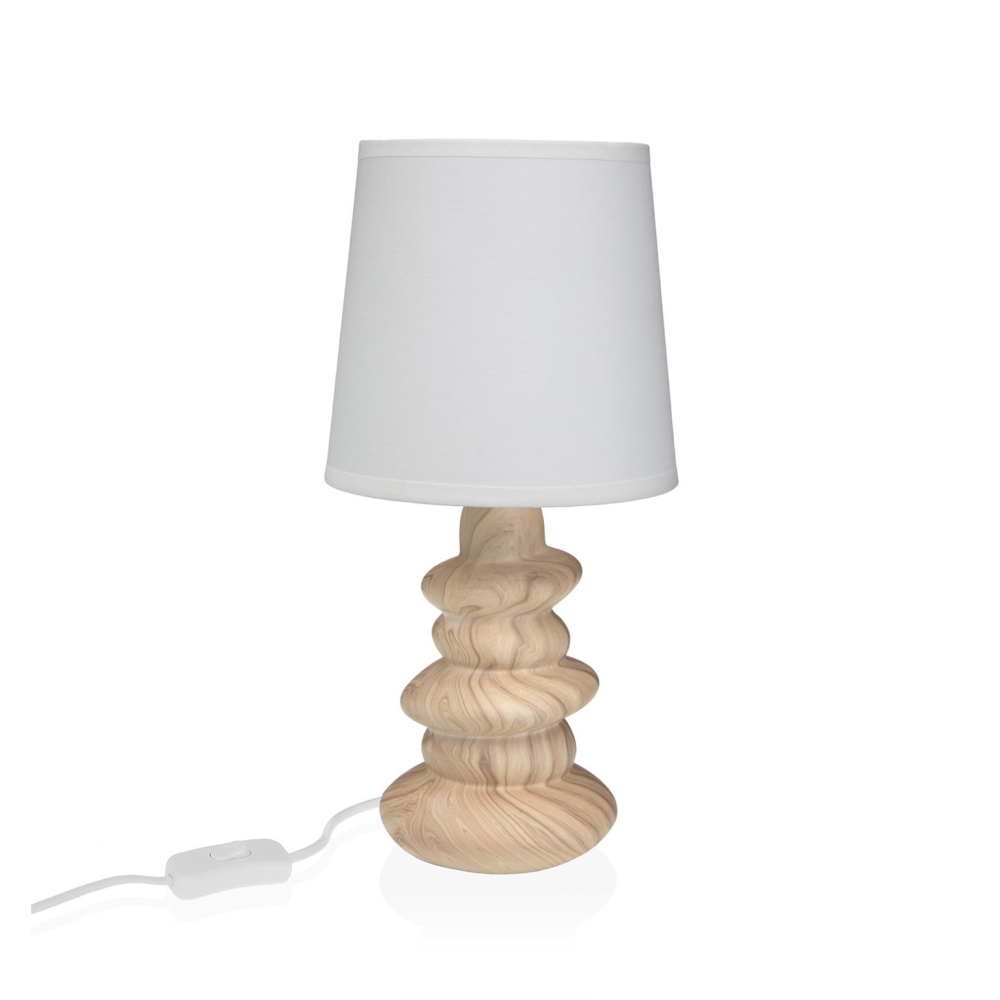 LAMPARA DE MESA NOLIA EFECTO MADERA - Imagen 1