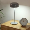 LAMPARA DE MESA ALWARA PLATEADA - Imagen 2