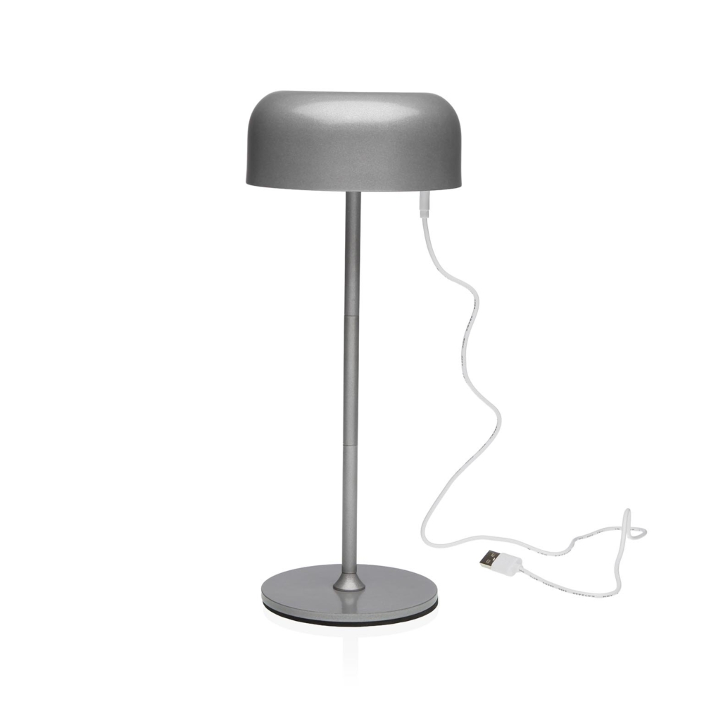 LAMPARA DE MESA ALWARA PLATEADA - Imagen 3