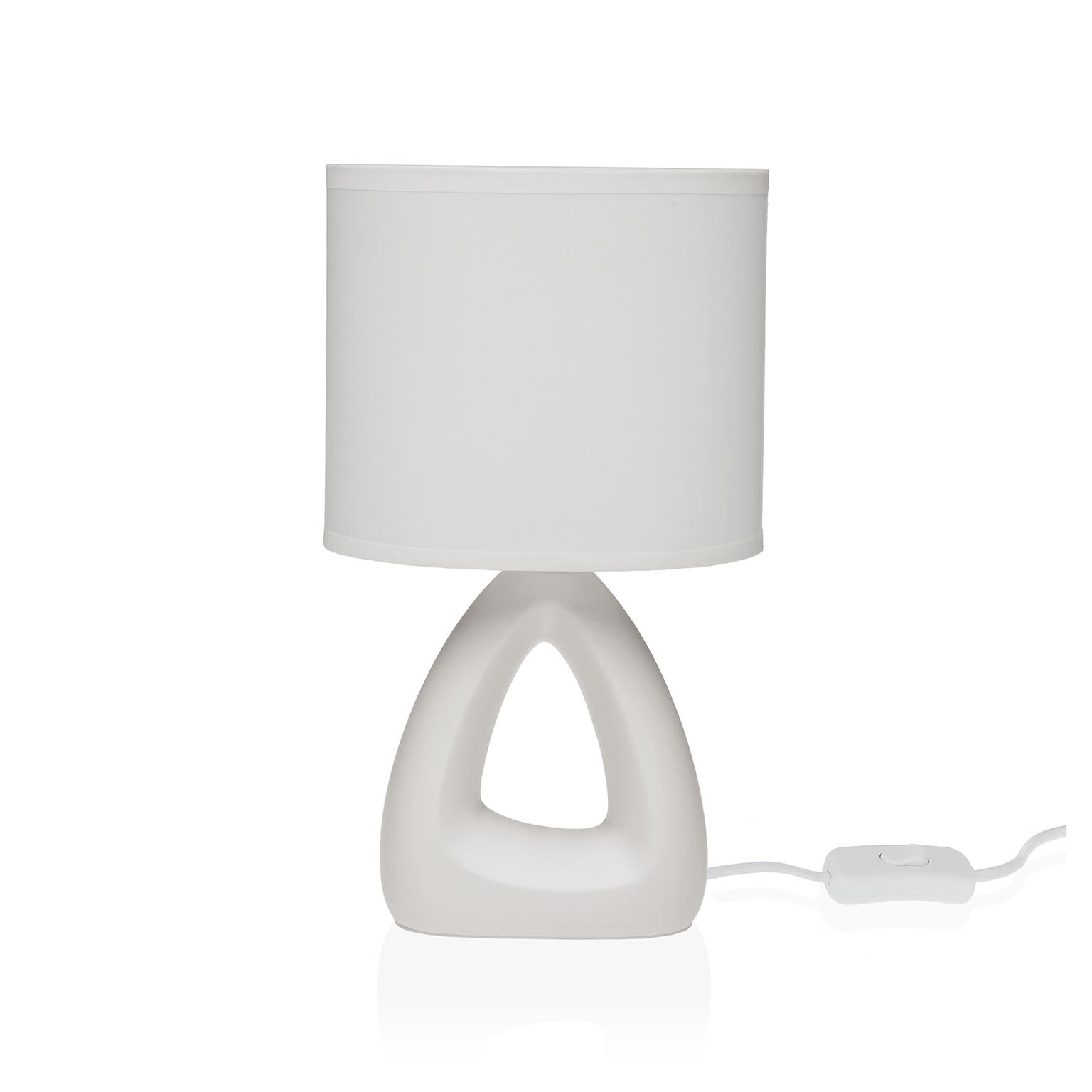 20790079 LAMPARA DE MESA NINBA BLANCA - Imagen 1