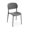 SILLA DE COMEDOR GRIS APILABLE