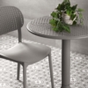SILLA DE COMEDOR GRIS APILABLE - Imagen 3