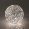 BOLA PLATEADA EN 3D LUMINOSA 20CM - Imagen 2