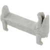 Figura Cerámica Blanca Cocodrilo - Imagen 4