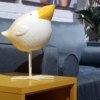 Figura Pájaro Cerámica Blanco C y Pico Amarillo - Imagen 2