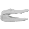 Figura Cerámica Cabeza de Cocodrilo Blanco - Imagen 4
