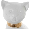 Figura Cerámica Gato 51Cm Blanco y Dorado - Imagen 6