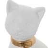 Figura Cerámica Gato 37Cm Blanco y Dorado - Imagen 8