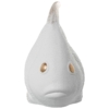 Figura Pez Cerámica 31Cm Blanco Arena y Dorado - Imagen 3