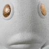 Figura Pez Cerámica 31Cm Blanco Arena y Dorado - Imagen 4