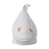 Figura Pez Cerámica 26Cm Blanco Arena y Dorado - Imagen 3